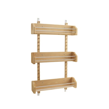 Rev-A-Shelf Maple Veneer, Light Brown, 16.13 in W, 25 in H, 4 in D, 4 in L, Light Brown 4ASR-21